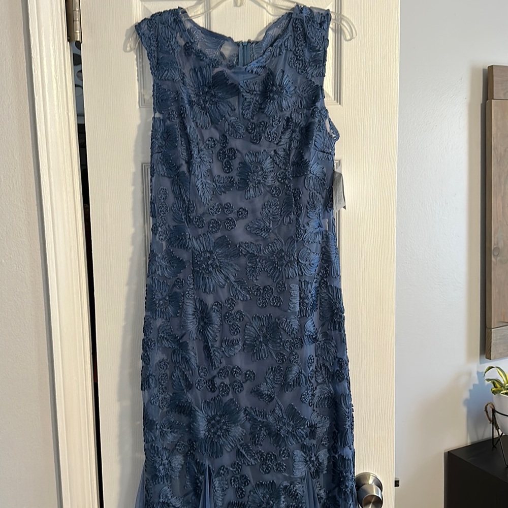 Peacock blue MOB dress
